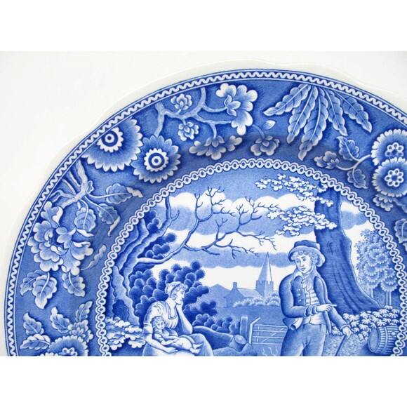 Spode Blue Room Collection Dinner Plate Woodman Made in England 10.25” - Picture 2 of 6